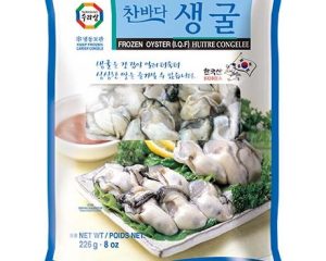 Surasang Frozen Oysters: Verpackung der zurückgerufenen gefrorenen Austern, 226 Gramm