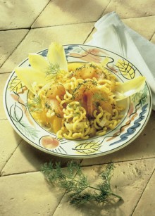 Gabelspaghetti mit Chicoree