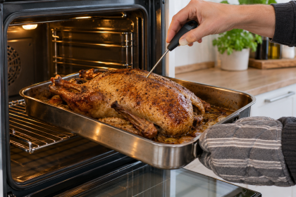 Gänsebraten sicher im Ofen erwärmen