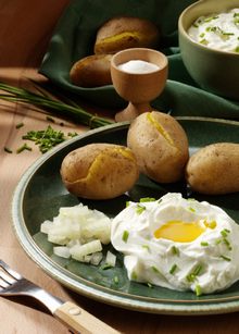 Kartoffeln mit Leinoel
