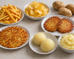 Kartoffelvielfalt auf dem Küchentisch