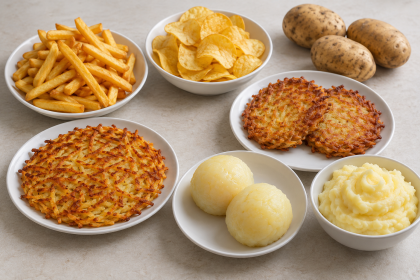 Kartoffelvielfalt auf dem Küchentisch