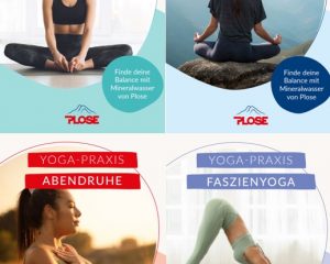 Titelbilder der vier Yoga-Sessions