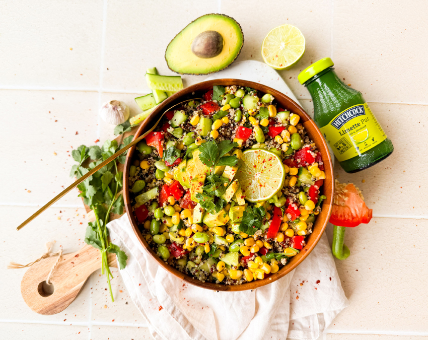 HITCHCOCK-Rezept-Tipp-Quinoa-Salat-mit-Avocado-Edamame-und-Limettendressing