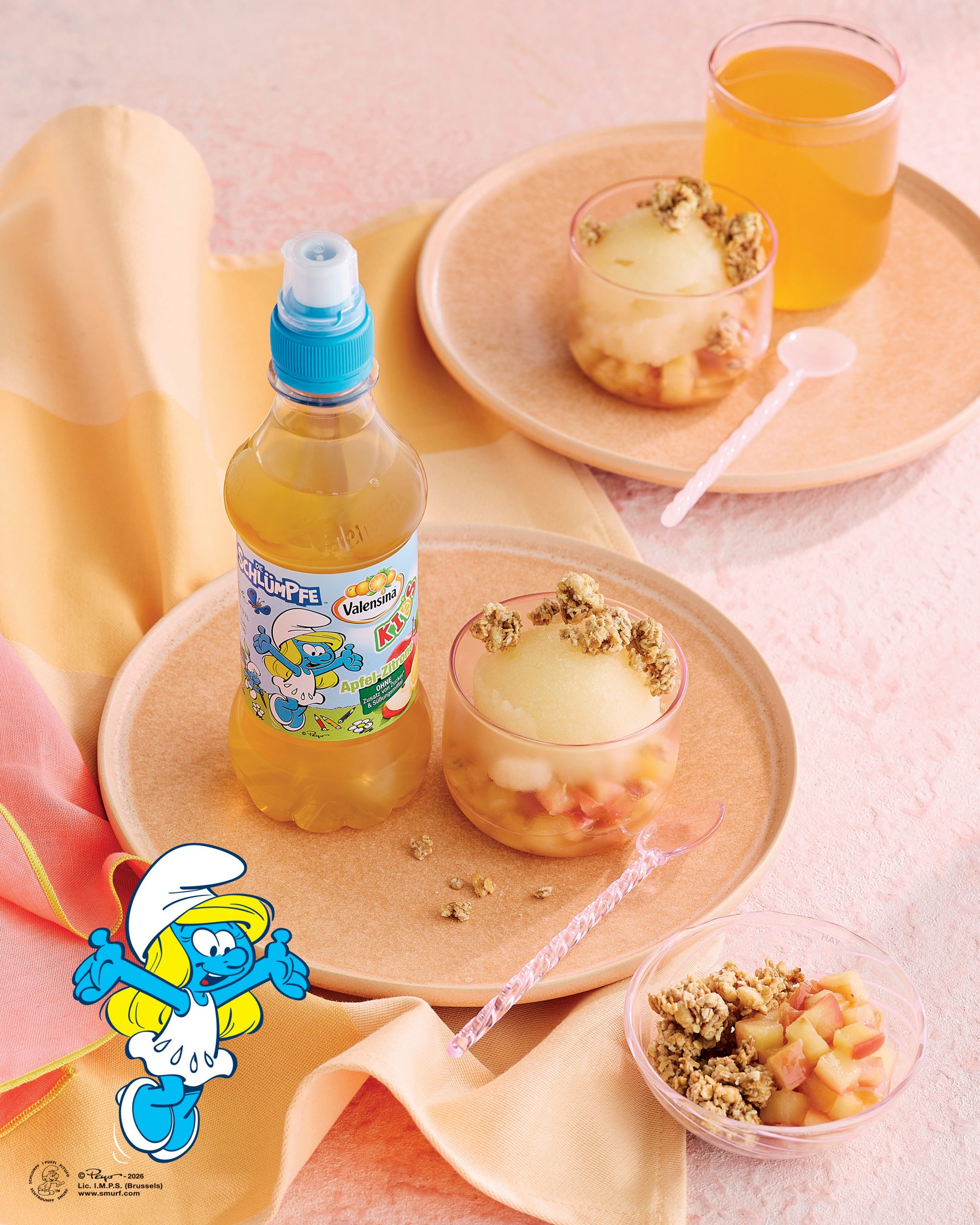 valensina-rezept-tipp-schlumpfiges-fruchtsorbet-mit-apfel-und-crunch