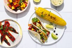 Paprika-Mais Tacos vom Grill