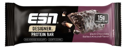 ESN Designer Protein Bar Dark Chocolate Salted Almond in der 45-Gramm-Verpackung