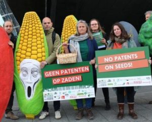 Protest gegen Saatgutpatente in Den Haag, 2023
