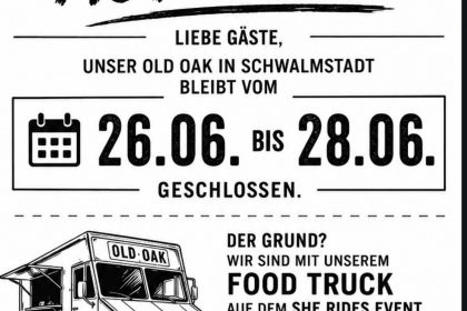 Old Oak Burger Schwalmstadt mit Foodtruck beim „She Rides Event“ in Schwalmstadt-Ziegenhain